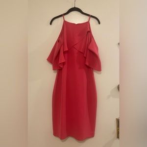 Badgley Mischka Hot Pink Dress Size 6
